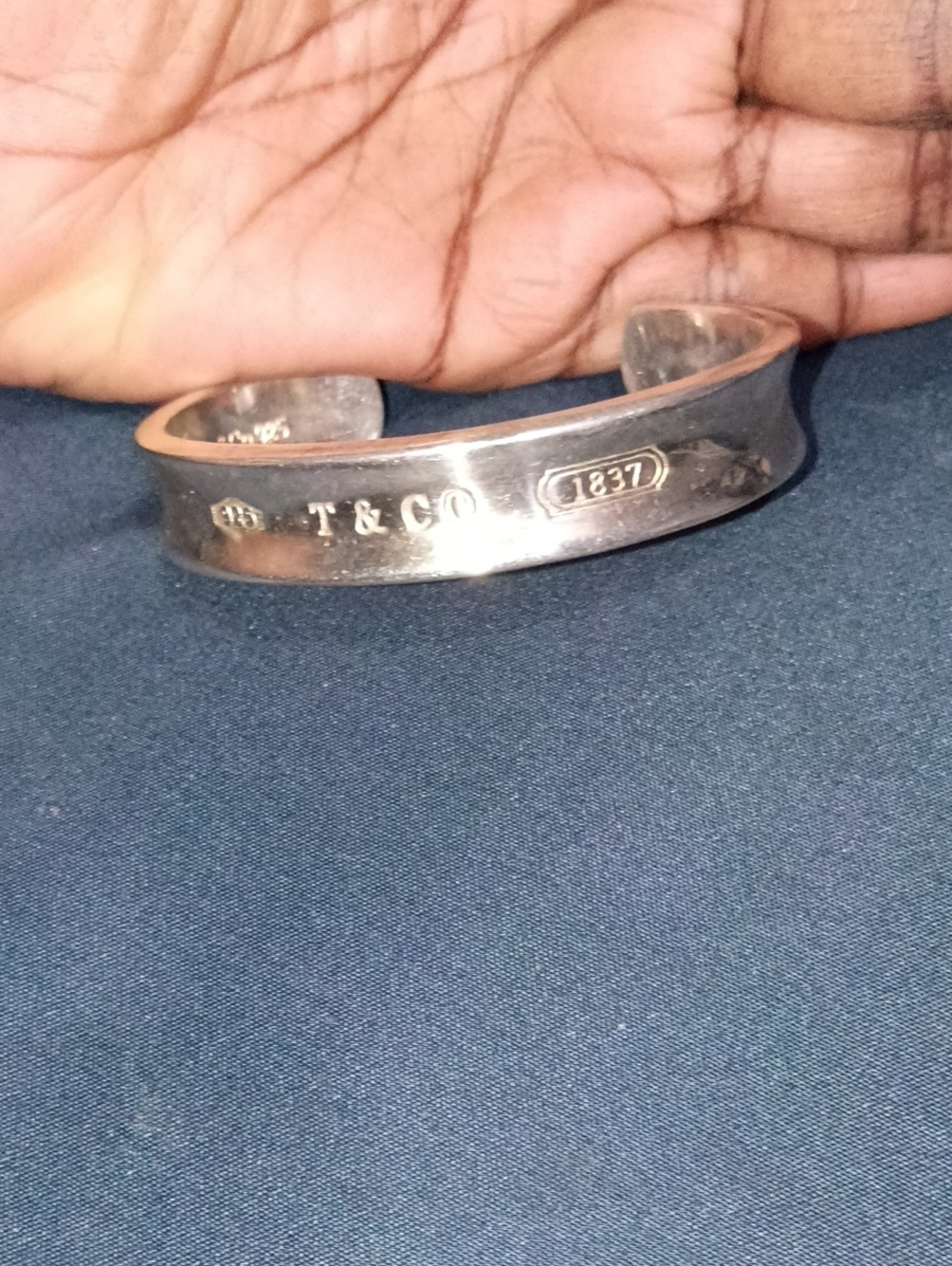 Tiffany & Co. Tiffany 1837 Makers Wide Cuff Bracelet in Sterling Silver. Tiffany